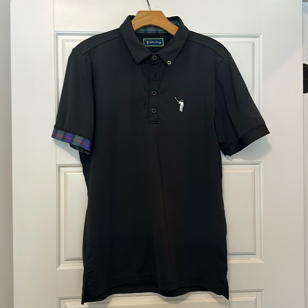 William Murray Golf Shirt.  Size Small.  Black